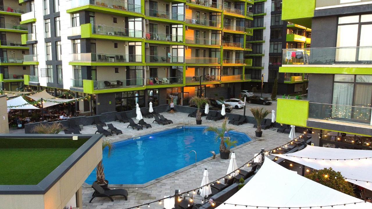 Crazy Sea View 1Br Apartment Spa Pools Resort Mamaia Eksteriør bilde